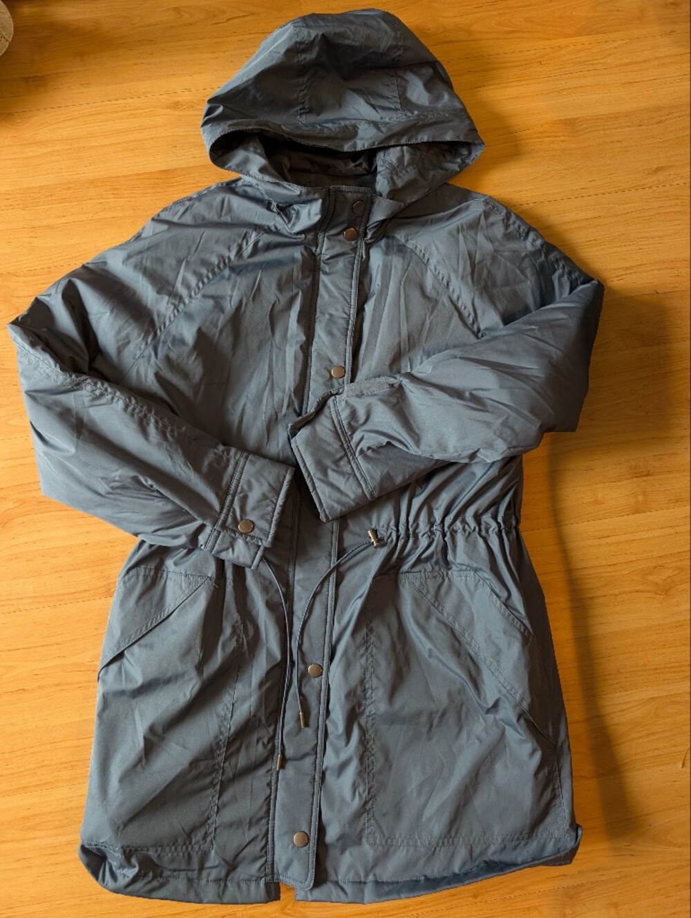 Banana Republic Dark Blue Quilted Puffer Coat Anorak Small